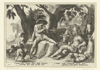 Mercury soittaa huilua Argusille Ovid