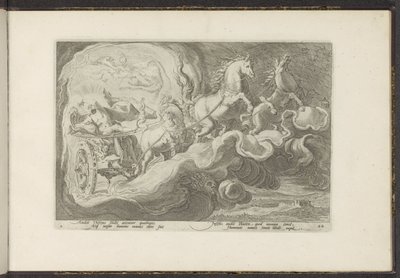 Phaethon ratsastaa isänsä vaunuilla Ovid