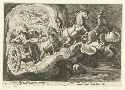 Phaethon ratsastaa isänsä vaunuilla Ovid