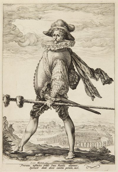 Jalkaväen kapteeni tekijältä Hendrick Goltzius