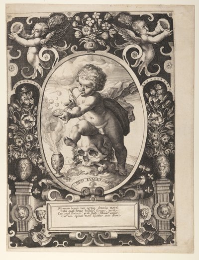Allegoria katoavaisuudesta (Quis Evadet) tekijältä Hendrick Goltzius