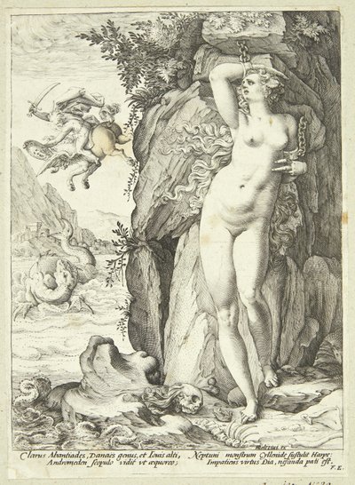 Perseus vapauttaa Andromedan tekijältä Hendrick Goltzius