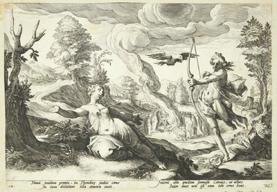 Apollo tappaa Koronin tekijältä Hendrick Goltzius