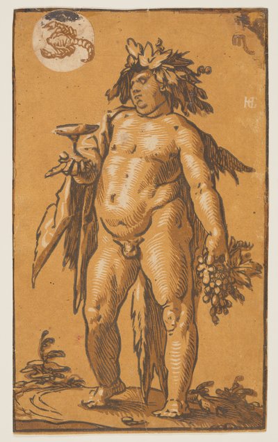 Bacchus tekijältä Hendrick Goltzius