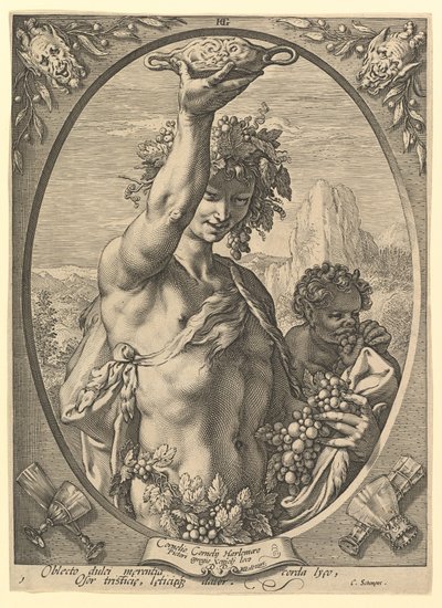 Bacchus tekijältä Hendrick Goltzius