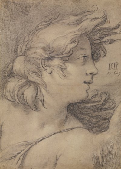 Enkelin rintakuva tekijältä Hendrick Goltzius