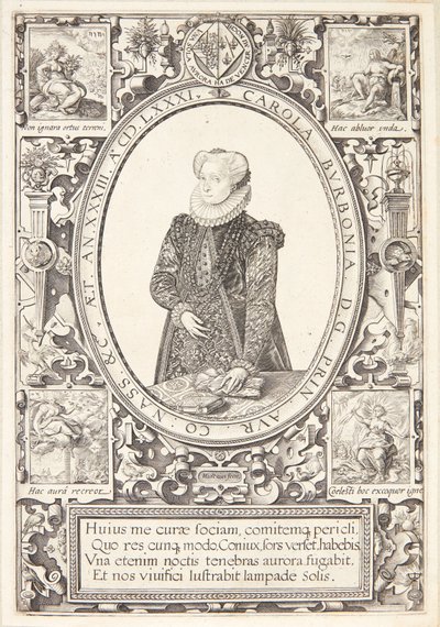 Charlotte Bourbonilainen tekijältä Hendrick Goltzius