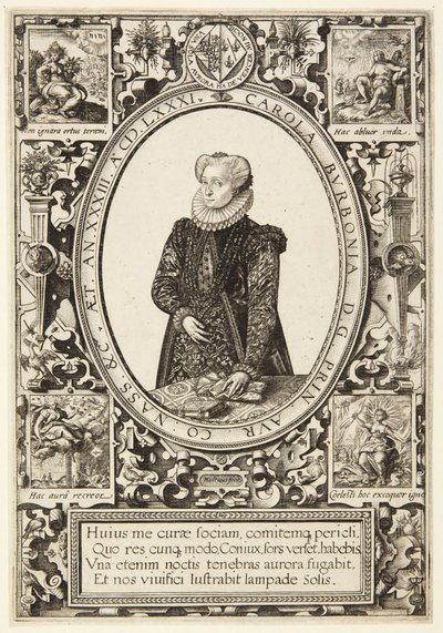 Charlotte Bourbonilainen tekijältä Hendrick Goltzius