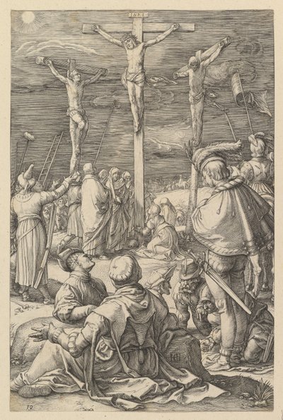 Kristus ristillä, teoksesta "Kristuksen kärsimys" tekijältä Hendrick Goltzius