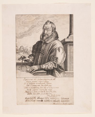 Christopher Plantin, kustantaja Antwerpenissä tekijältä Hendrick Goltzius