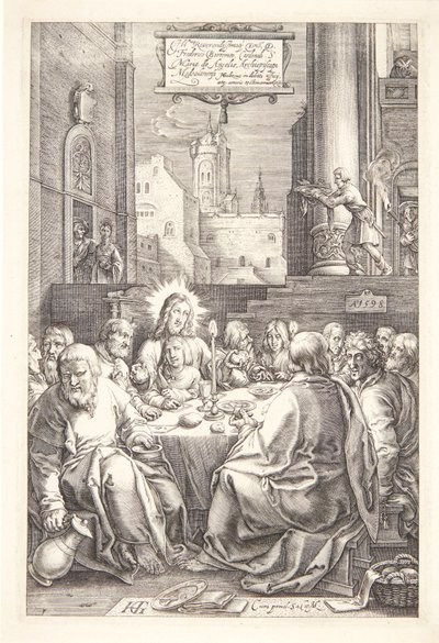 Viimeinen ehtoollinen tekijältä Hendrick Goltzius