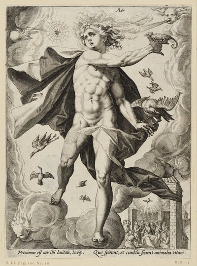Neljä elementtiä: ilma tekijältä Hendrick Goltzius