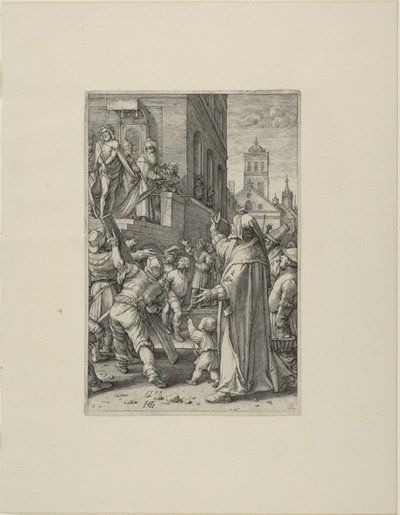 Ecce Homo, levy kahdeksan julkaisusta The Passion of Christ tekijältä Hendrick Goltzius