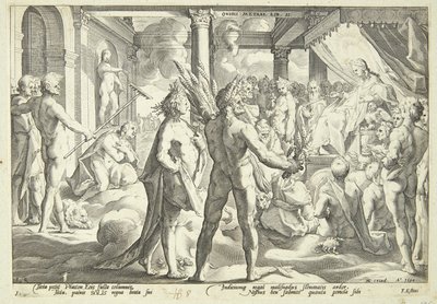 Phaeton pyytää aurinkovaunuja tekijältä Hendrick Goltzius