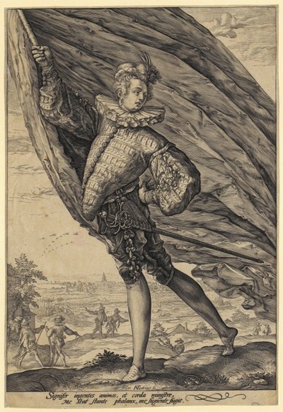 Lipunheiluttaja tekijältä Hendrick Goltzius