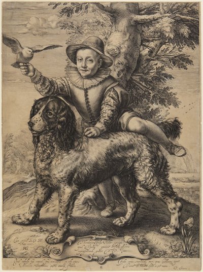 Frederick de Vries ja Goltziusin koira tekijältä Hendrick Goltzius