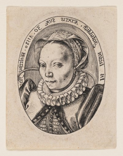 Grietgen Jansdochter, taiteilijan vaimo tekijältä Hendrick Goltzius