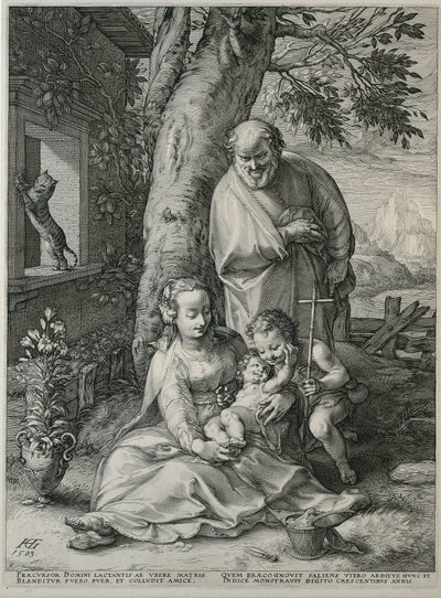 Pyhä perhe Johannes Kastajan kanssa Mary