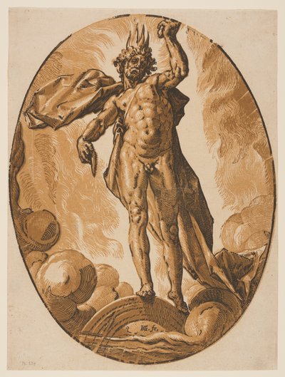 Helios, jumaluudet tekijältä Hendrick Goltzius