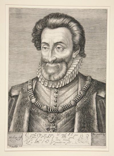 Henrik IV, Ranskan ja Navarran kuningas tekijältä Hendrick Goltzius