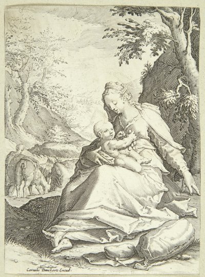 Loput lennolla Egyptiin tekijältä Hendrick Goltzius