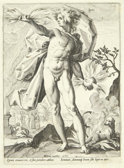 Ild (Tulo) tekijältä Hendrick Goltzius