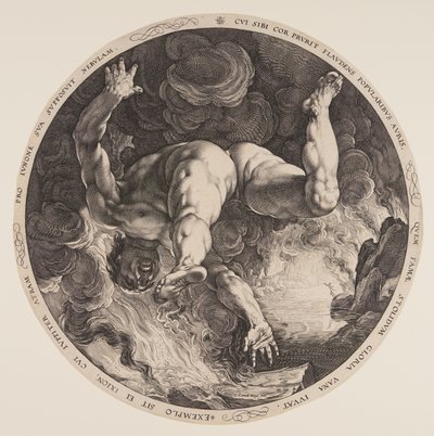 Ixion, elokuvasta The Four Disgracers (Neljä häpäisijää) tekijältä Hendrick Goltzius
