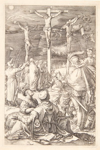 Jeesus ristillä tekijältä Hendrick Goltzius
