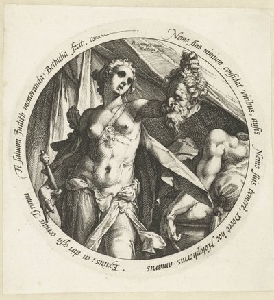 Judith Holofernesin pään kanssa tekijältä Hendrick Goltzius