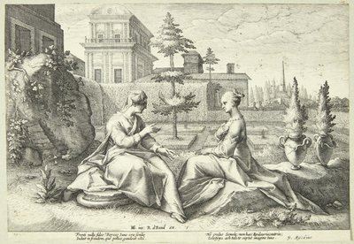 Beroëksi naamioitunut Juno varoittaa Semeleä tekijältä Hendrick Goltzius