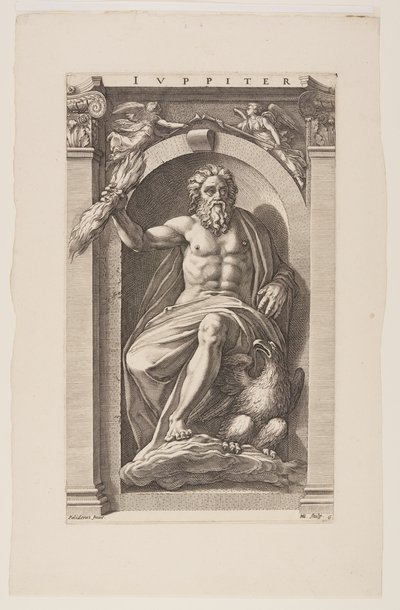 Jupiter, kahdeksasta pakanallisesta jumalasta tekijältä Hendrick Goltzius