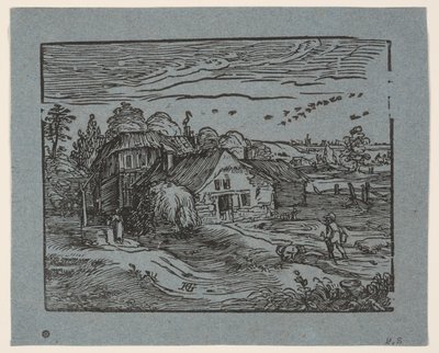 Maisema ja maalaistalo tekijältä Hendrick Goltzius