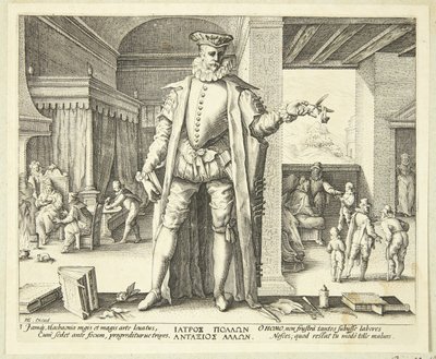 Lääkäri ihmisenä tekijältä Hendrick Goltzius