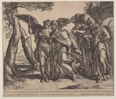 Loot ja hänen tyttärensä tekijältä Hendrick Goltzius