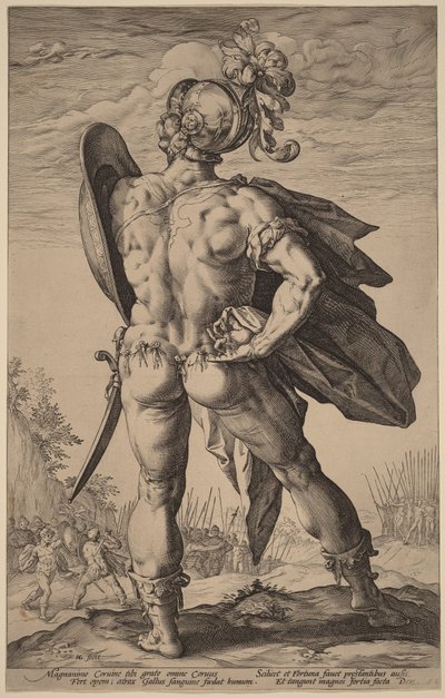 Marcus Valerius Corvus tekijältä Hendrick Goltzius