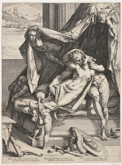 Mars ja Venus tekijältä Hendrick Goltzius