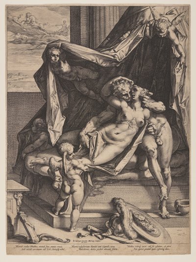 Mars ja Venus tekijältä Hendrick Goltzius