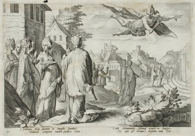 Merkurius rakastuu Herseen, Kekropsin tyttäreen tekijältä Hendrick Goltzius
