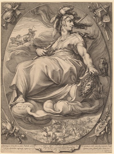 Minerva tekijältä Hendrick Goltzius