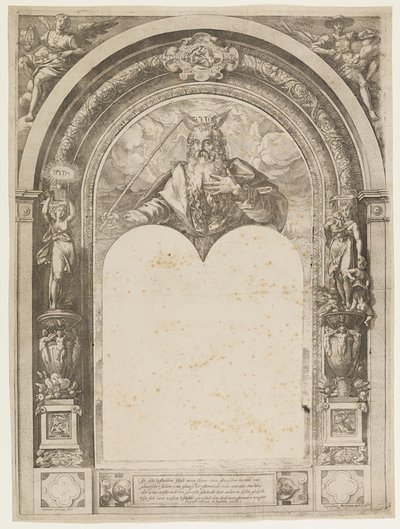 Moisès amb les tauletes dels finlandesos tekijältä Hendrick Goltzius