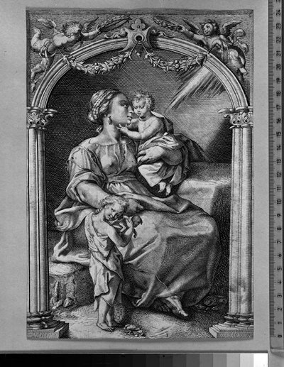 Rakkaus lähimmäisiä kohtaan tekijältä Hendrick Goltzius