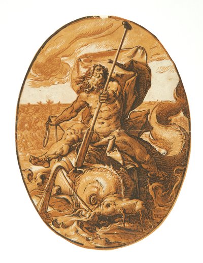Neptunus tekijältä Hendrick Goltzius