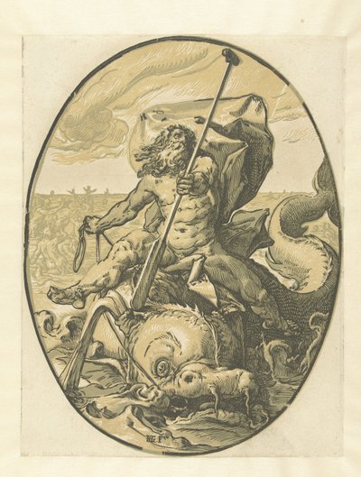 Oceanus Jumalat ja jumalattaret (sarjan nimi) tekijältä Hendrick Goltzius