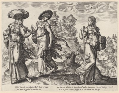 Orpa jättää Noomin ja Ruutin Ruthin historia (sarjan nimi) tekijältä Hendrick Goltzius