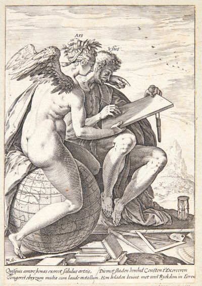 Harjoitus ja taide tekijältä Hendrick Goltzius