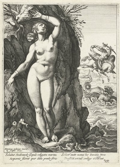 Perseus Andromedassa tekijältä Hendrick Goltzius