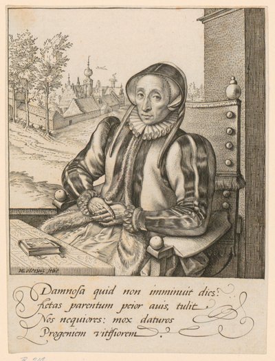 Anna Fullingsin muotokuva tekijältä Hendrick Goltzius