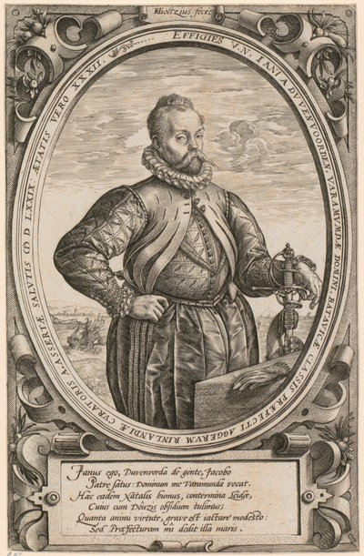Jan [Johann] van Duvenvoorden muotokuva tekijältä Hendrick Goltzius