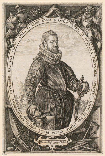 Jaques de la Faille -muotokuva tekijältä Hendrick Goltzius