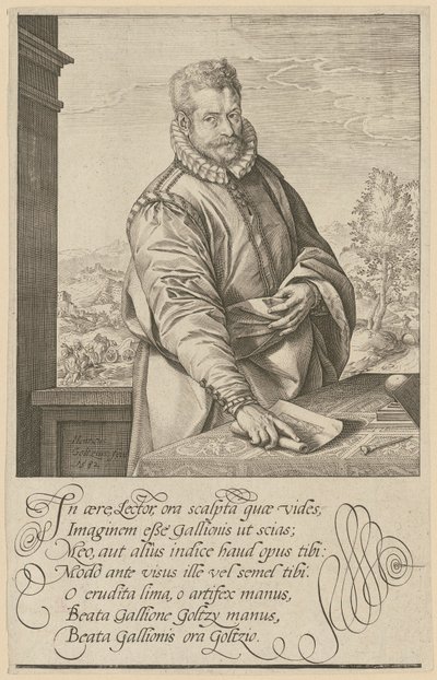 Philips Galle -muotokuva tekijältä Hendrick Goltzius